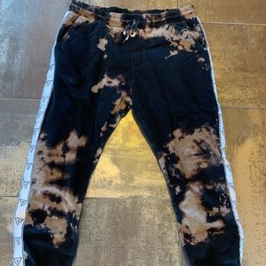 Guess logo bleach die sweatpants